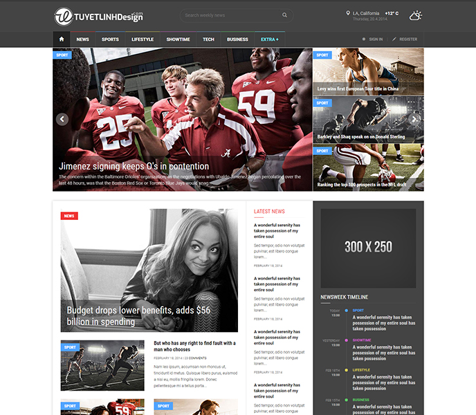 Mẫu website tin tức - WDTT-00207