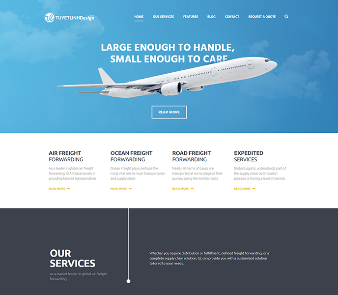 Mẫu website vận chuyển, kho bãi - WDVCKB-00247