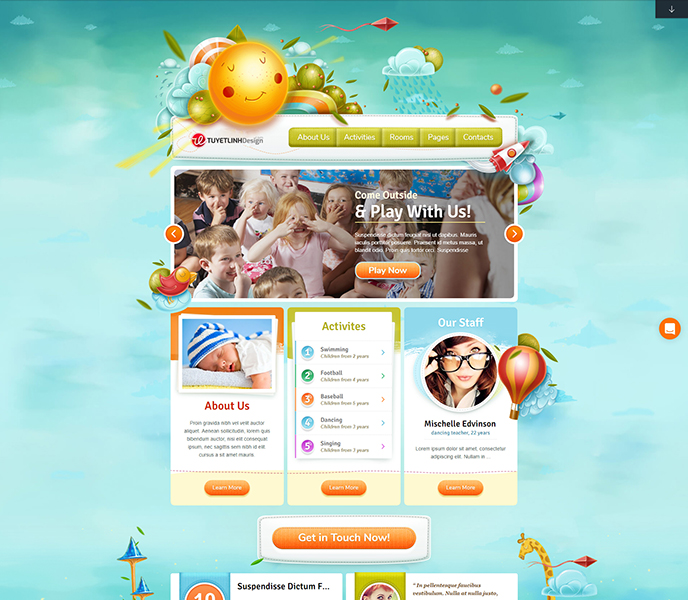 Mẫu website vui chơi, giải trí - WDVCKB-00251