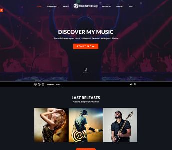 Mẫu website âm nhạc - WDAN-00015