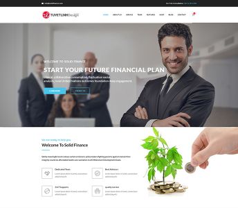 Mẫu website tài chính, chứng khoán - WDTCCK-00289