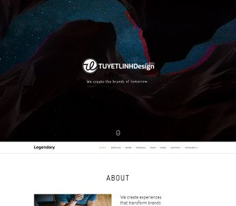 Mẫu website thương hiệu, logo - WDTHLG-00353