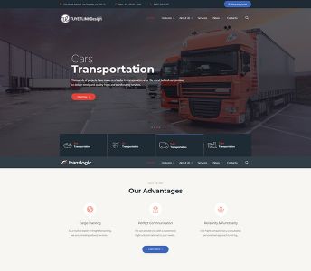 	 Mẫu website vận chuyển, kho bãi - WDVCKB-00249