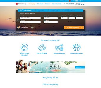 Mẫu website vé máy bay - WDVMB-00301